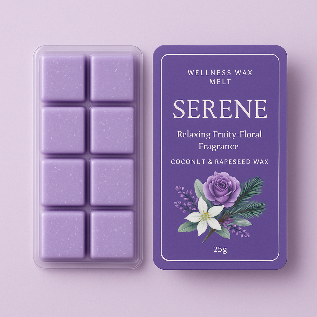 Serene – Relaxing Fruity-Floral Wellness Wax Melt