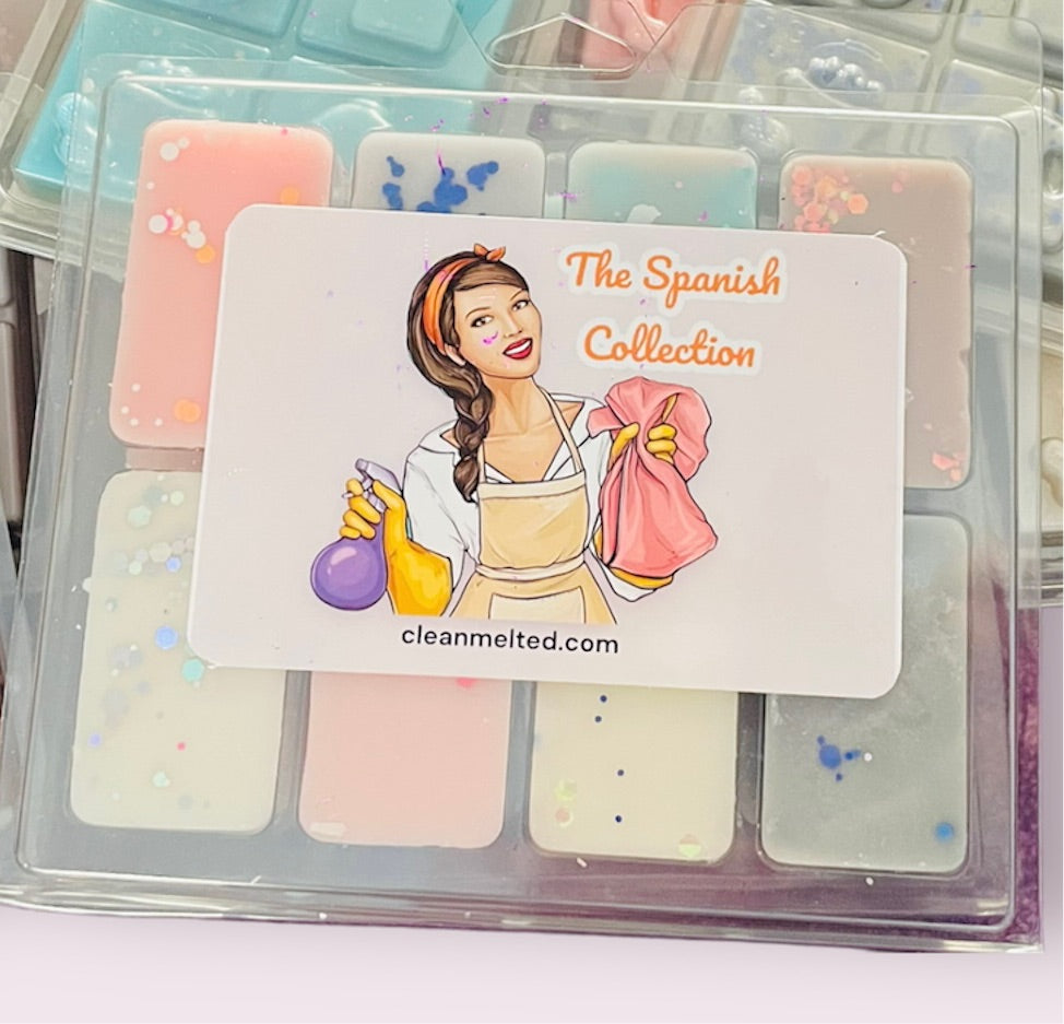 Spanish Cleaning Collection – 8 Scented Wax Melt Pack (25g Each)