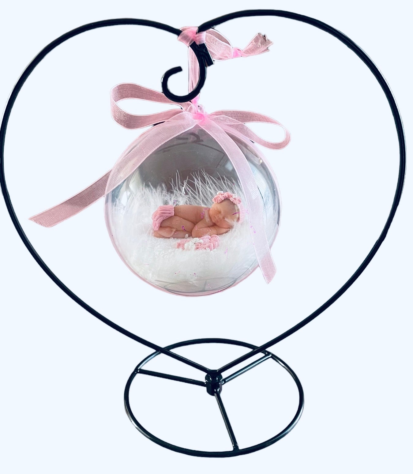 Welcome To The World Little One, 10cm Handmade Baby Bauble