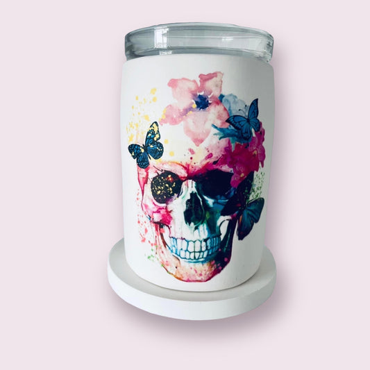 Floral Skull Wax Melt Burner