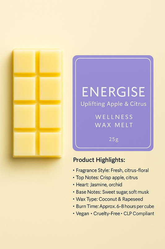 Energise – Uplifting Apple & Citrus Wellness Wax Melt
