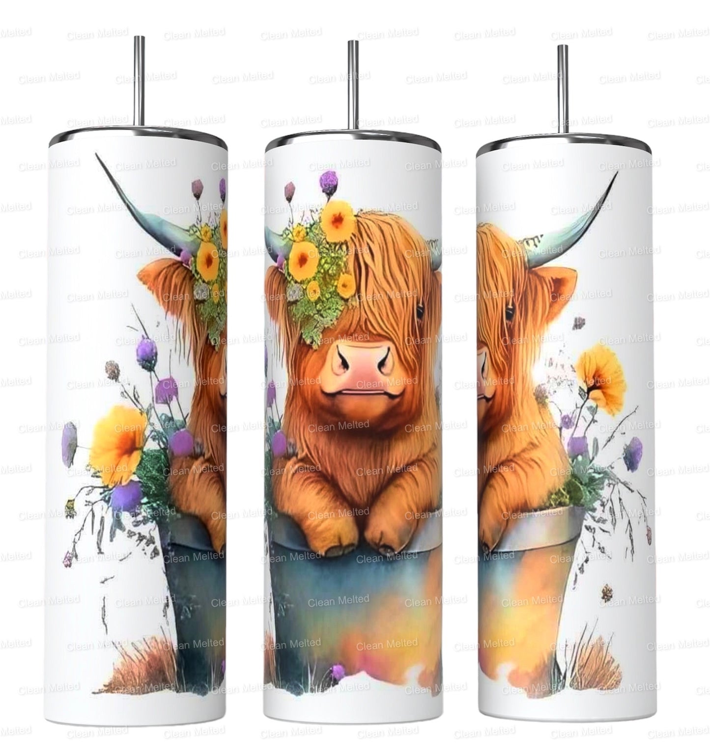 20oz Highland Cow Tumbler